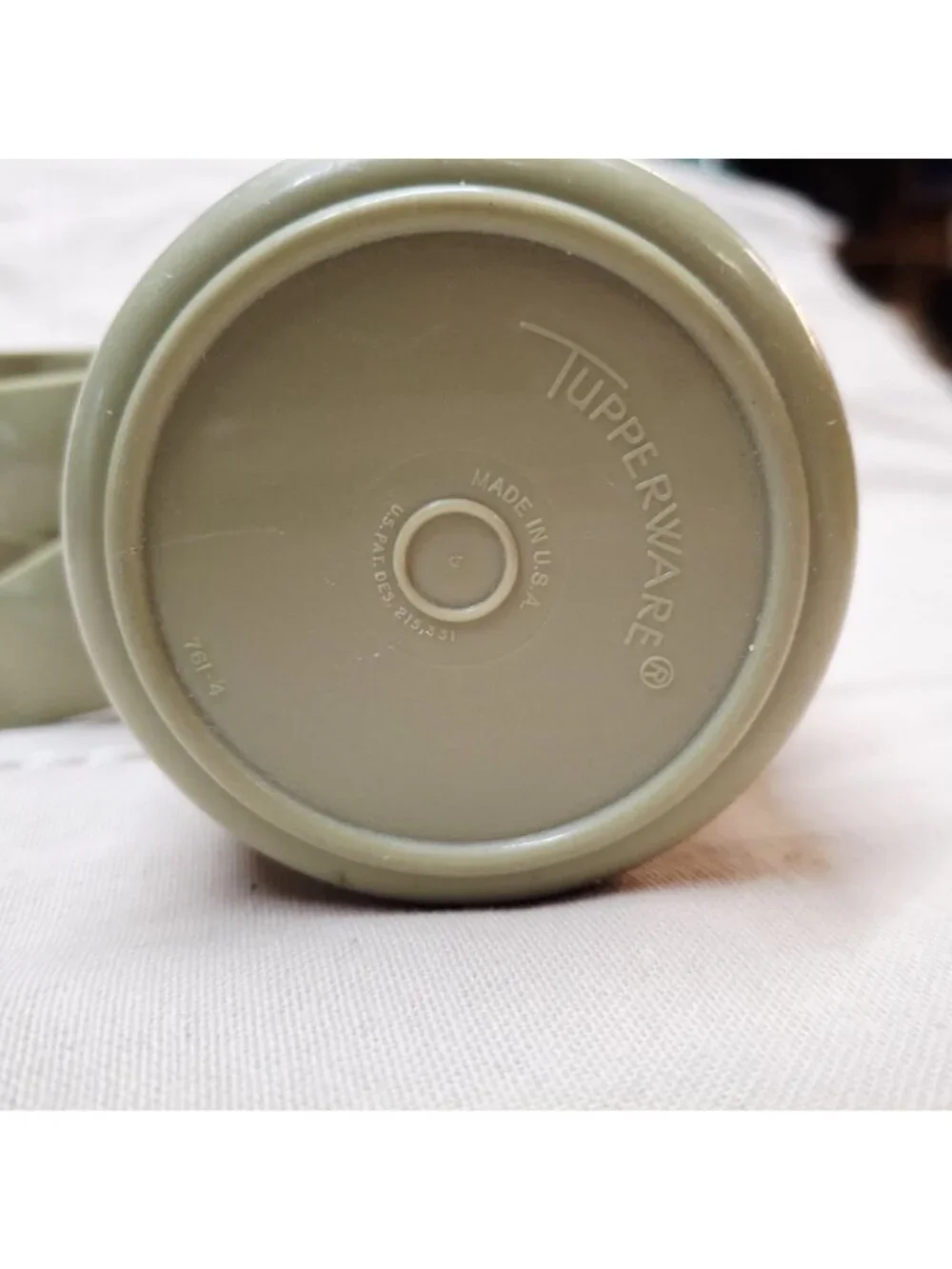 Tupperware Vintage 1/4 Cup Measuring Cups Set Of 6 Olive Green Plastic Made In U